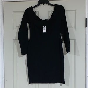 Express Black Dress (off the shoulder)